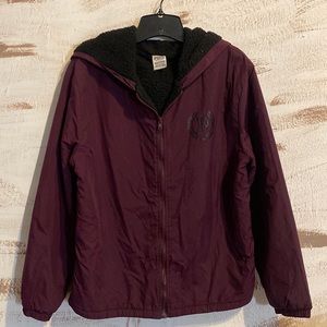 Victoria Secret Pink Windbreaker Maroon 